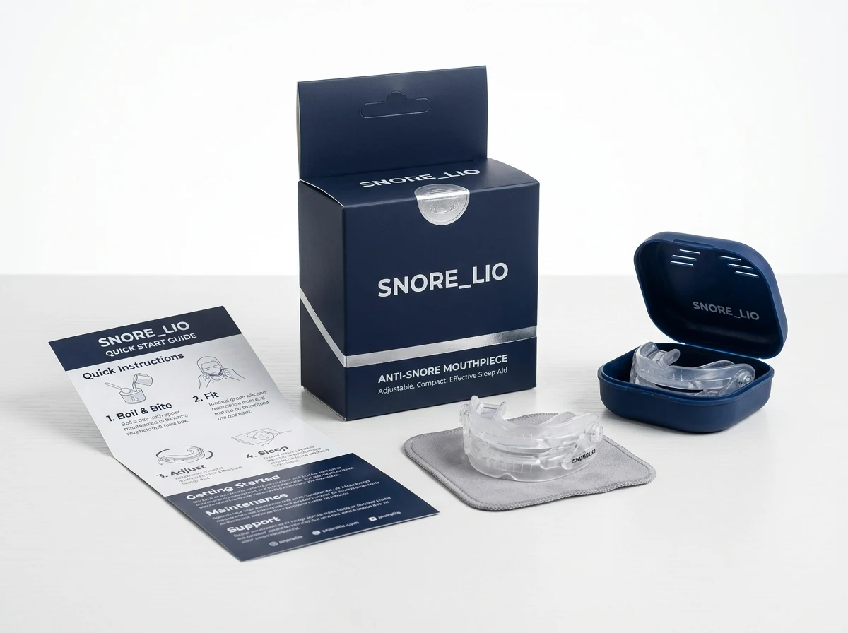 Snorelio™ Anti-Snore Mouthpiece Official Package Contents